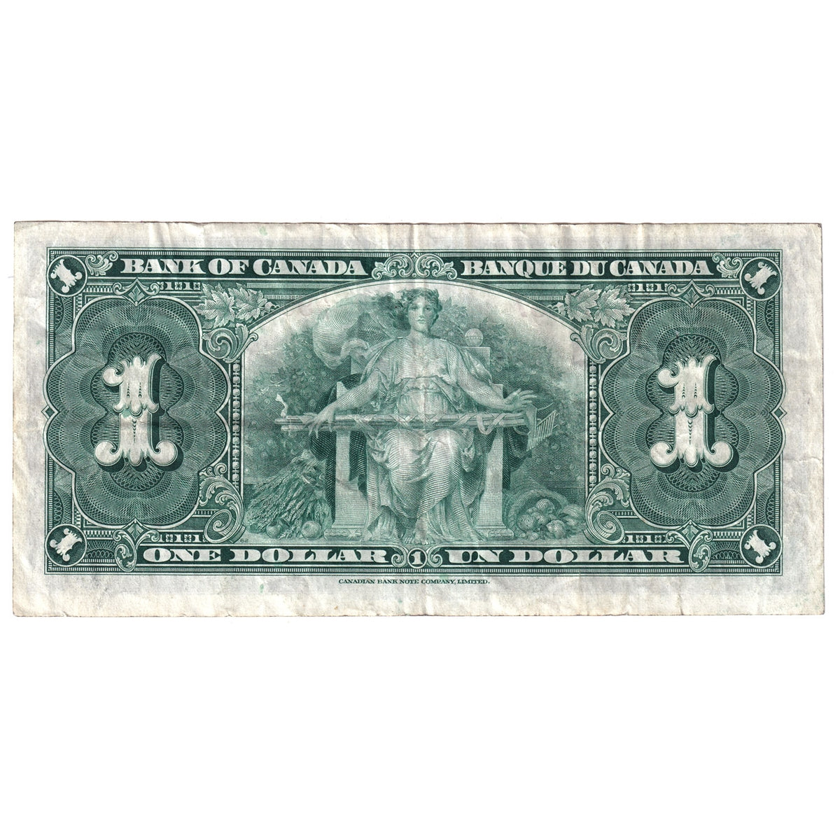 BC-21d 1937 Canada $1 Coyne-Towers, X/M, Very Fine (VF20)