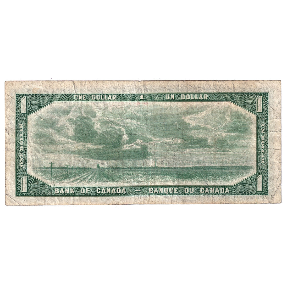 BC-29a 1954 Canada $1 Coyne-Towers, Devil's Face, H/A, F-VF (F15)