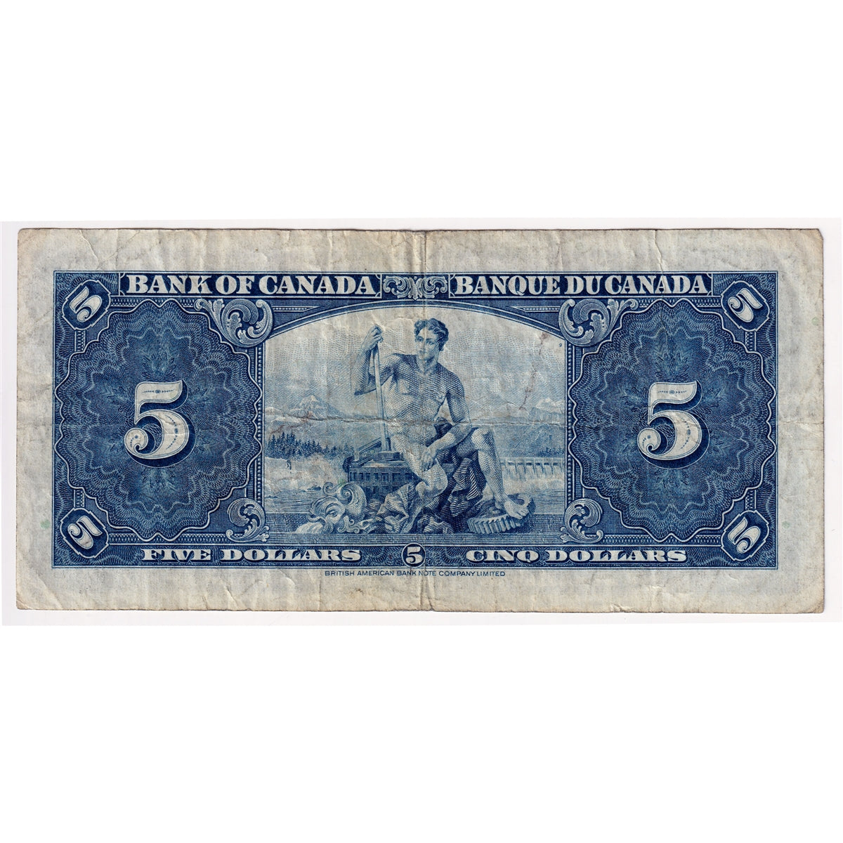 BC-23c 1937 Canada $5 Coyne-Towers, C/S, Fine (F12)