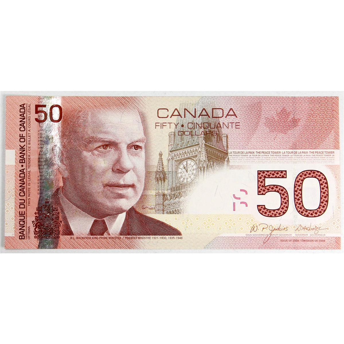 BC-65aA-i 2004 Canada $50 Jenkins-Dodge, FMI (9.36-9.99), AU-UNC (AU55)