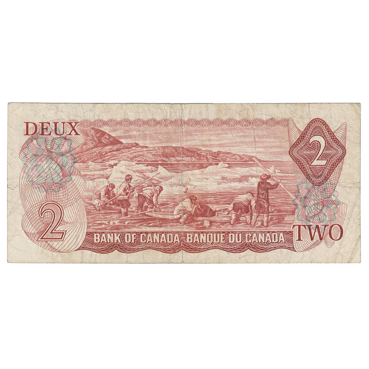 BC-47aA 1974 Canada $2 Lawson-Bouey, Two Letter, *BJ, Very Good (VG8)