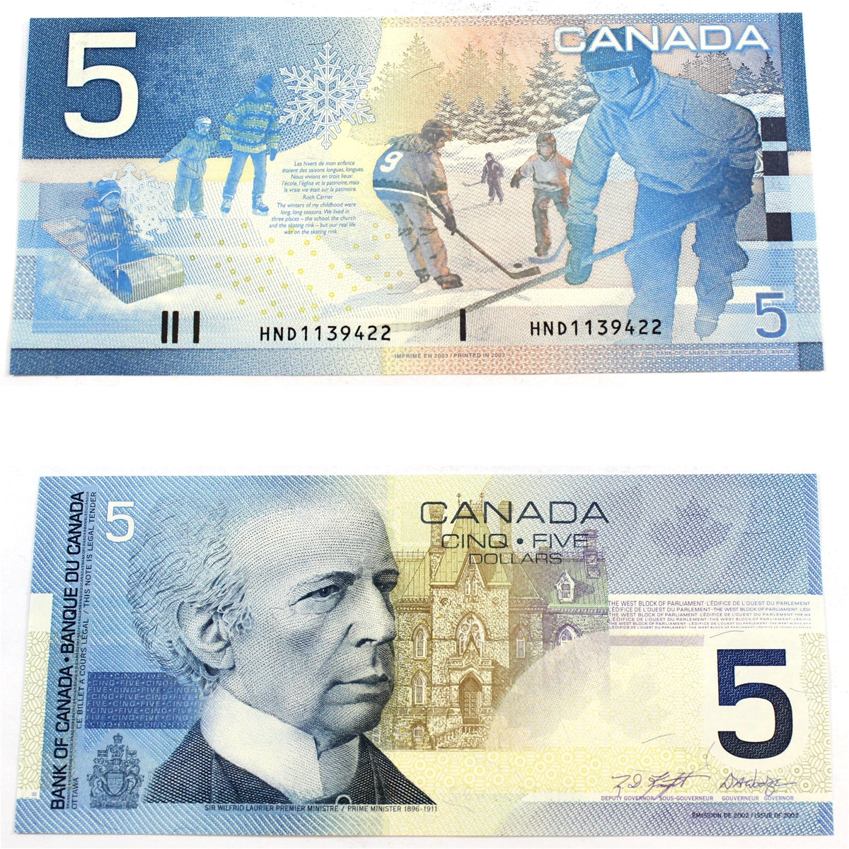 BC-62a-i 2003 Canada $5 Knight-Dodge, HND, CUNC