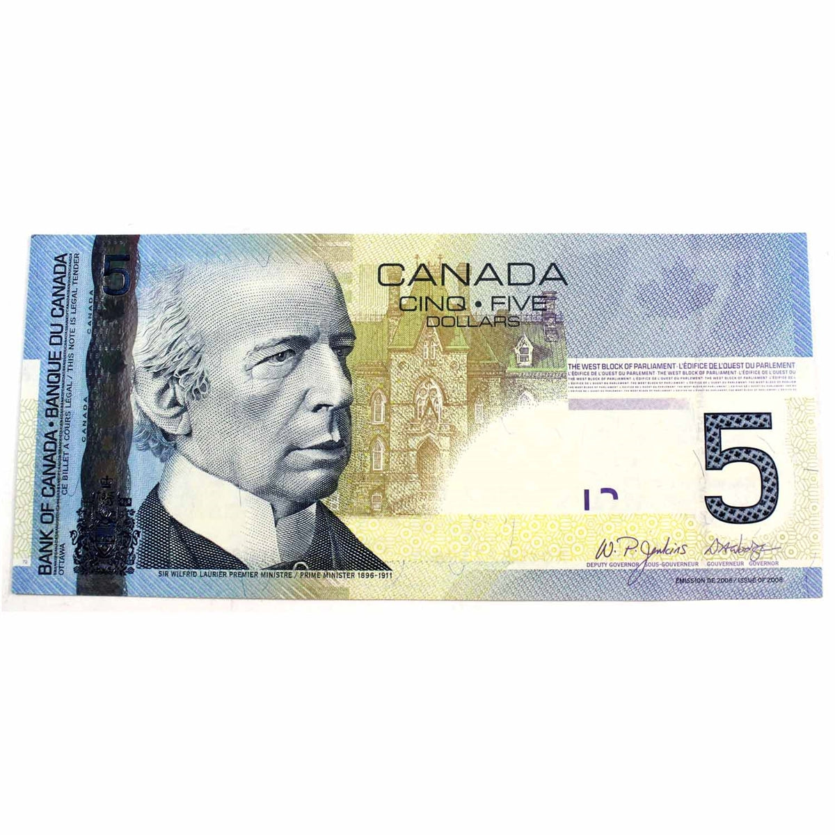 BC-67a 2006 Canada $5 Jenkins-Dodge, AOY, Uncirculated (MS60)