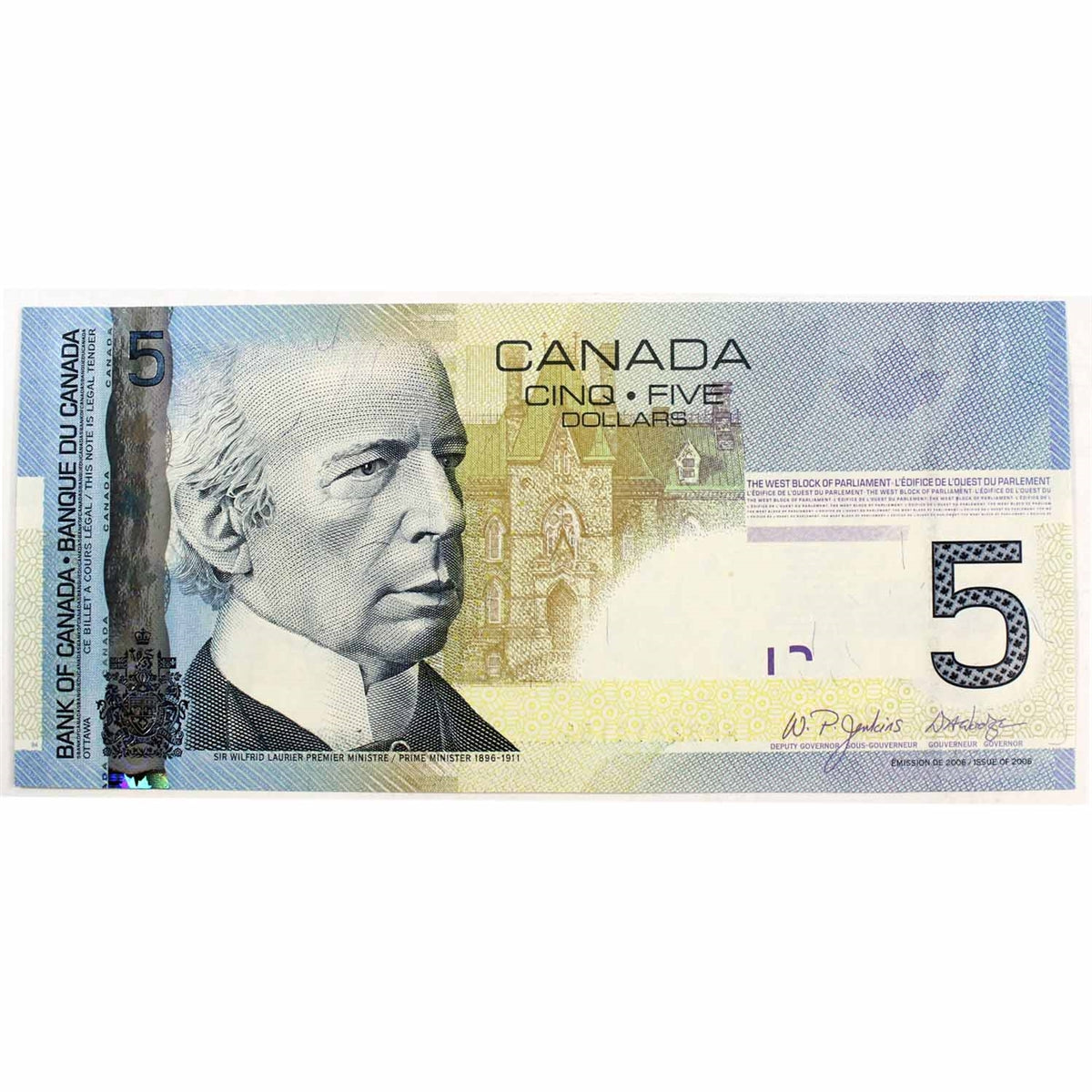BC-67a 2006 Canada $5 Jenkins-Dodge, APB, Choice Uncirculated (CUNC63)