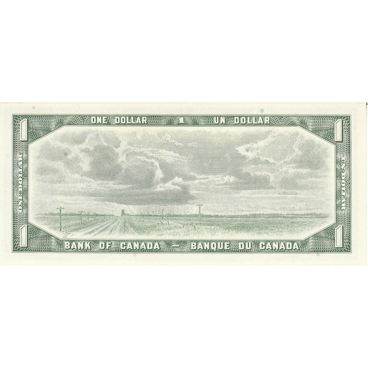 BC-37c 1954 Canada $1 Bouey-Rasminsky, T/F, Choice Uncirculated (CUNC63)