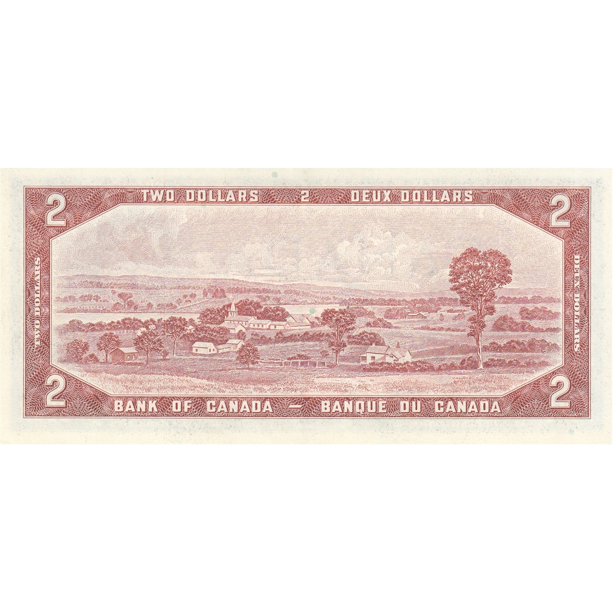 BC-38b 1954 Canada $2 Beattie-Rasminsky, Y/U, EF-AU (EF45)