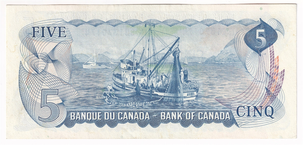BC-48bA 1972 Canada $5 Lawson-Bouey, *SB Below 1.6M, Almost Uncirculated (AU50)