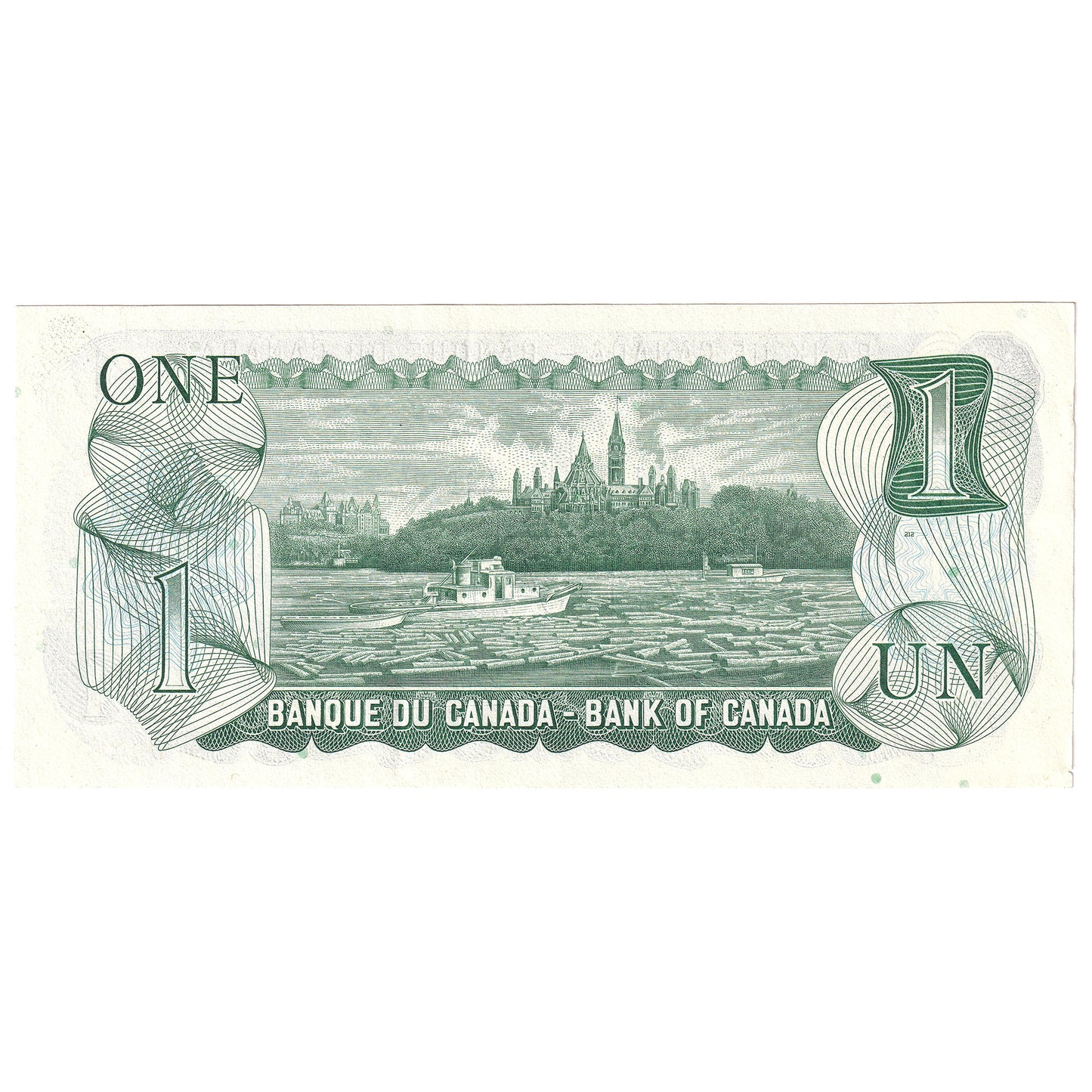 BC-46aA 1973 Canada $1 Lawson-Bouey, *MZ, Almost Uncirculated (AU50)