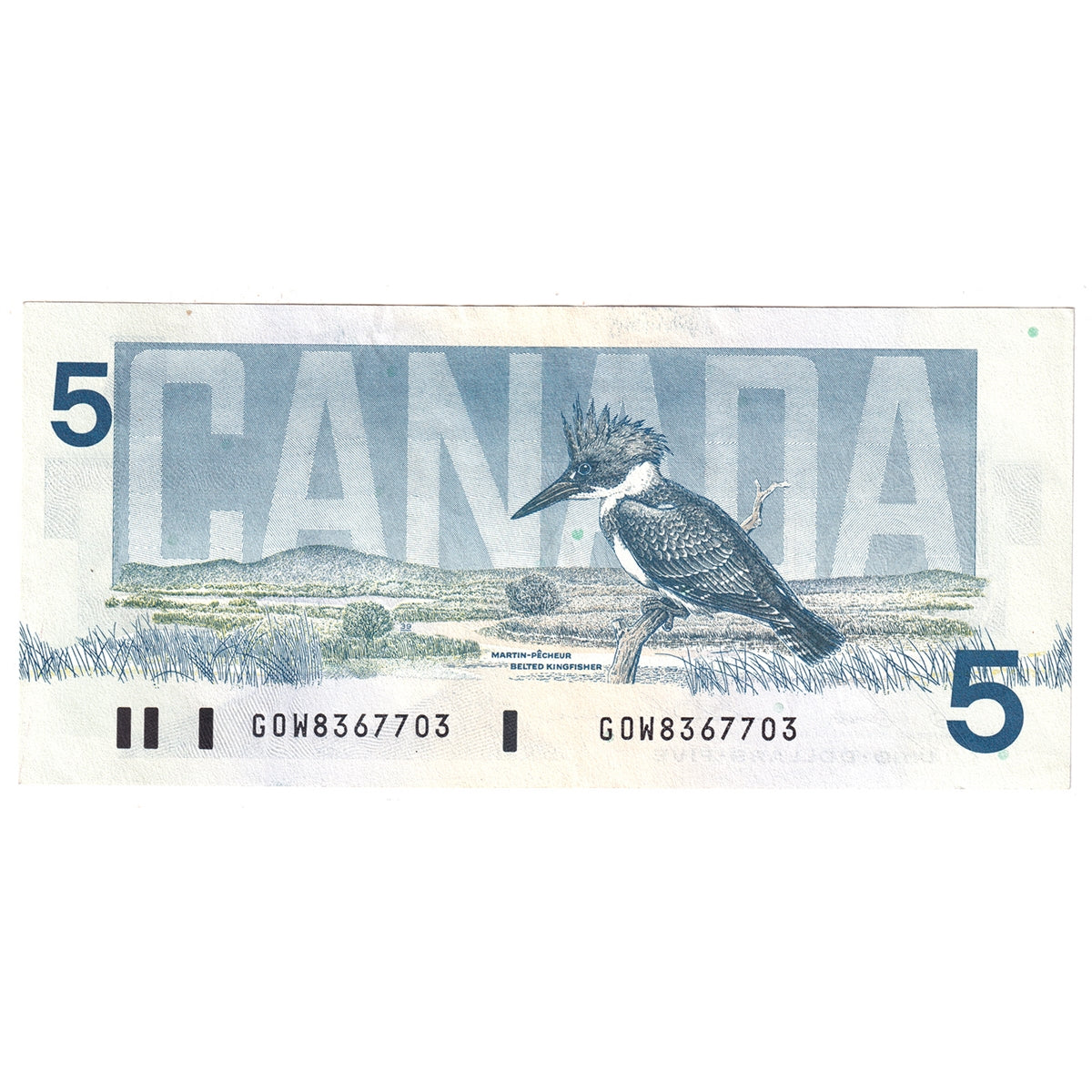 BC-56c 1986 Canada $5 Bonin-Thiessen, GOW, AU