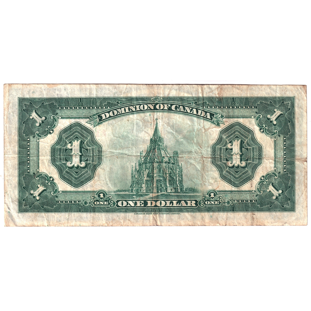 DC-25h 1923 Dominion $1 McCavour-Saunders, Blue Seal, Group Two, Series A, Very Fine (VF20)
