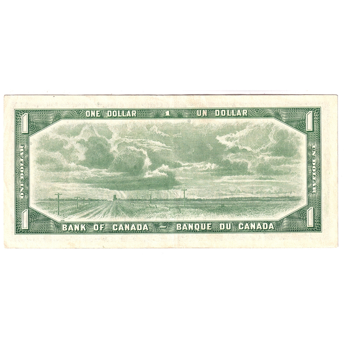 BC-37c 1954 Canada $1 Bouey-Rasminsky, S/F, Extra Fine (EF40)