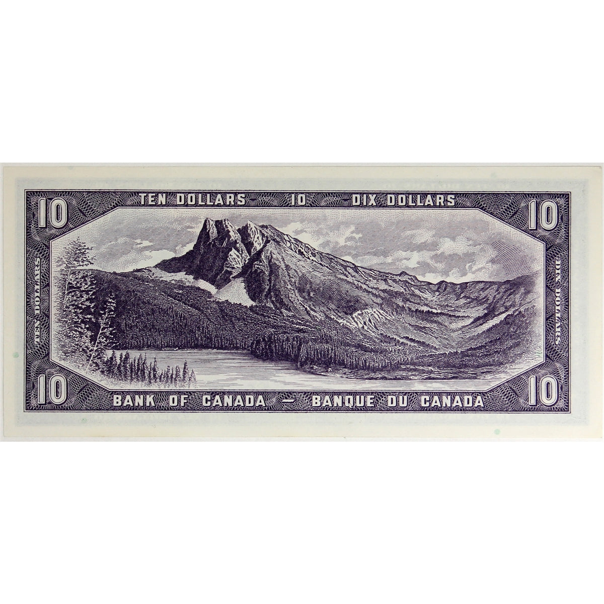 BC-40a 1954 Canada $10 Beattie-Coyne, P/D, AU-UNC (AU55)