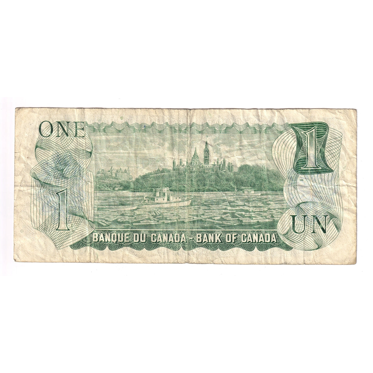 BC-46aA 1973 Canada $1 Lawson-Bouey, *GY, VG-F (VG10)