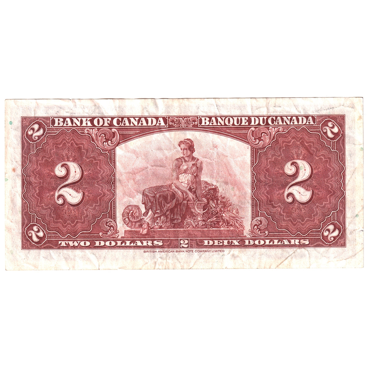 BC-22c 1937 Canada $2 Coyne-Towers, D/R, VF