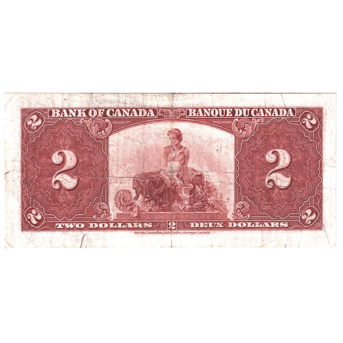 BC-22c 1937 Canada $2 Coyne-Towers, L/R, Circ