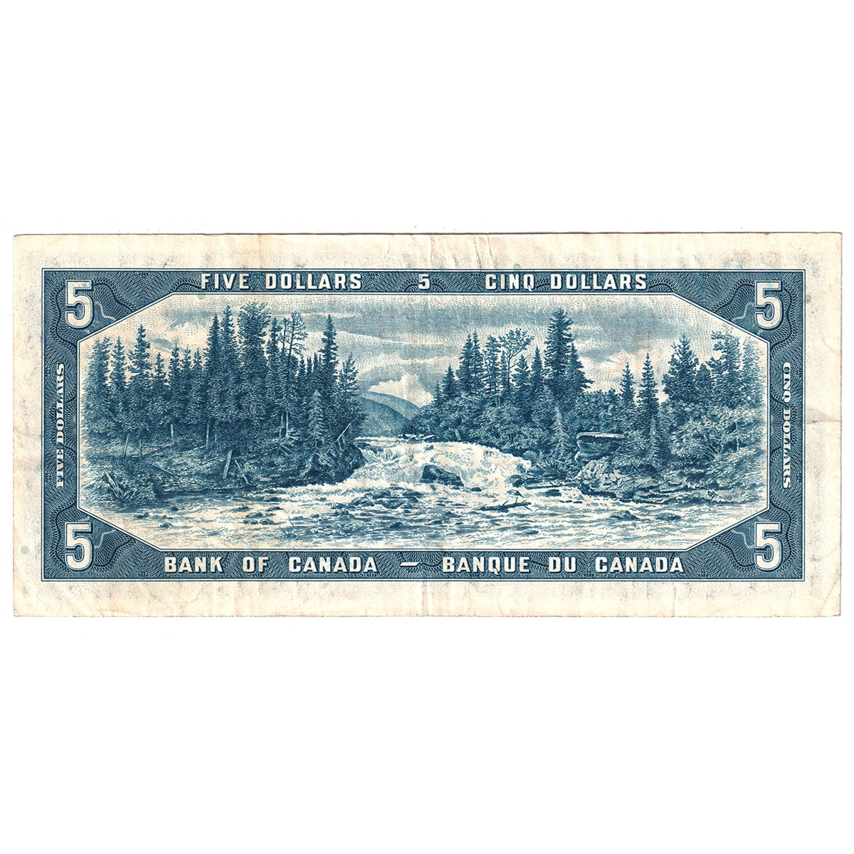 BC-39b 1954 Canada $5 Beattie-Rasminsky, D/X, VF