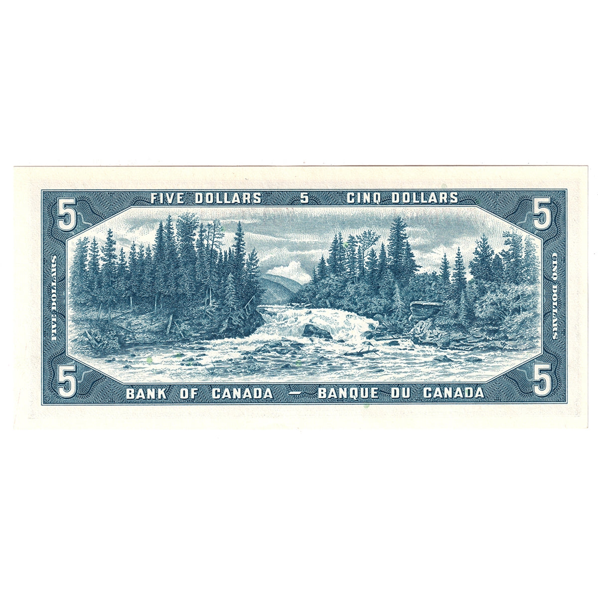BC-39b 1954 Canada $5 Beattie-Rasminsky, H/X, Choice Uncirculated (CUNC63)