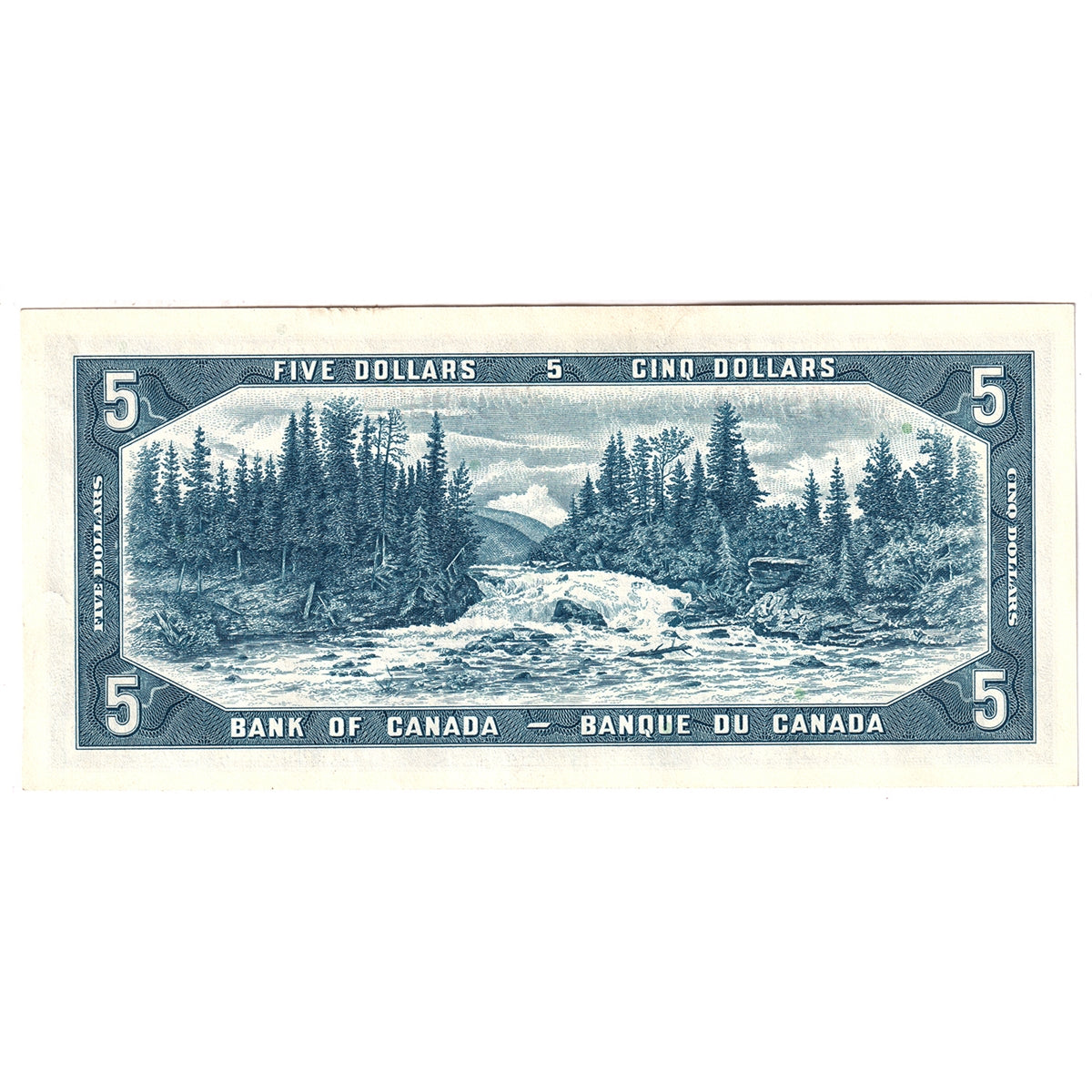 BC-39b 1954 Canada $5 Beattie-Rasminsky, J/X, AU-UNC