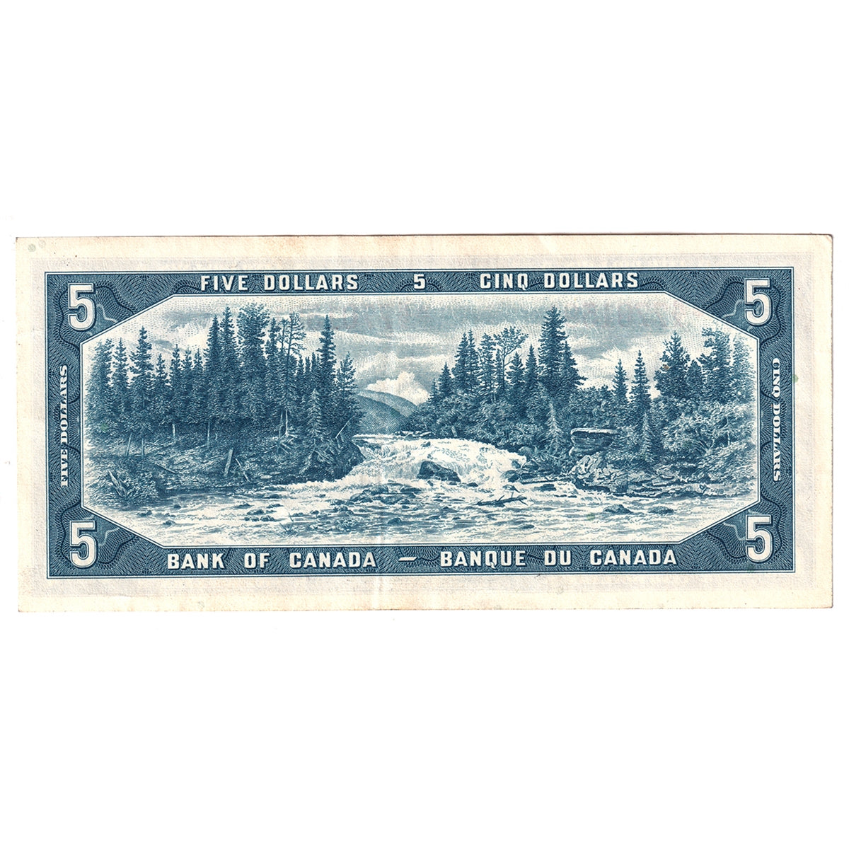 BC-39cA 1954 Canada $5 Bouey-Rasminsky, *R/X Above 7.64M, Extra Fine (EF40)