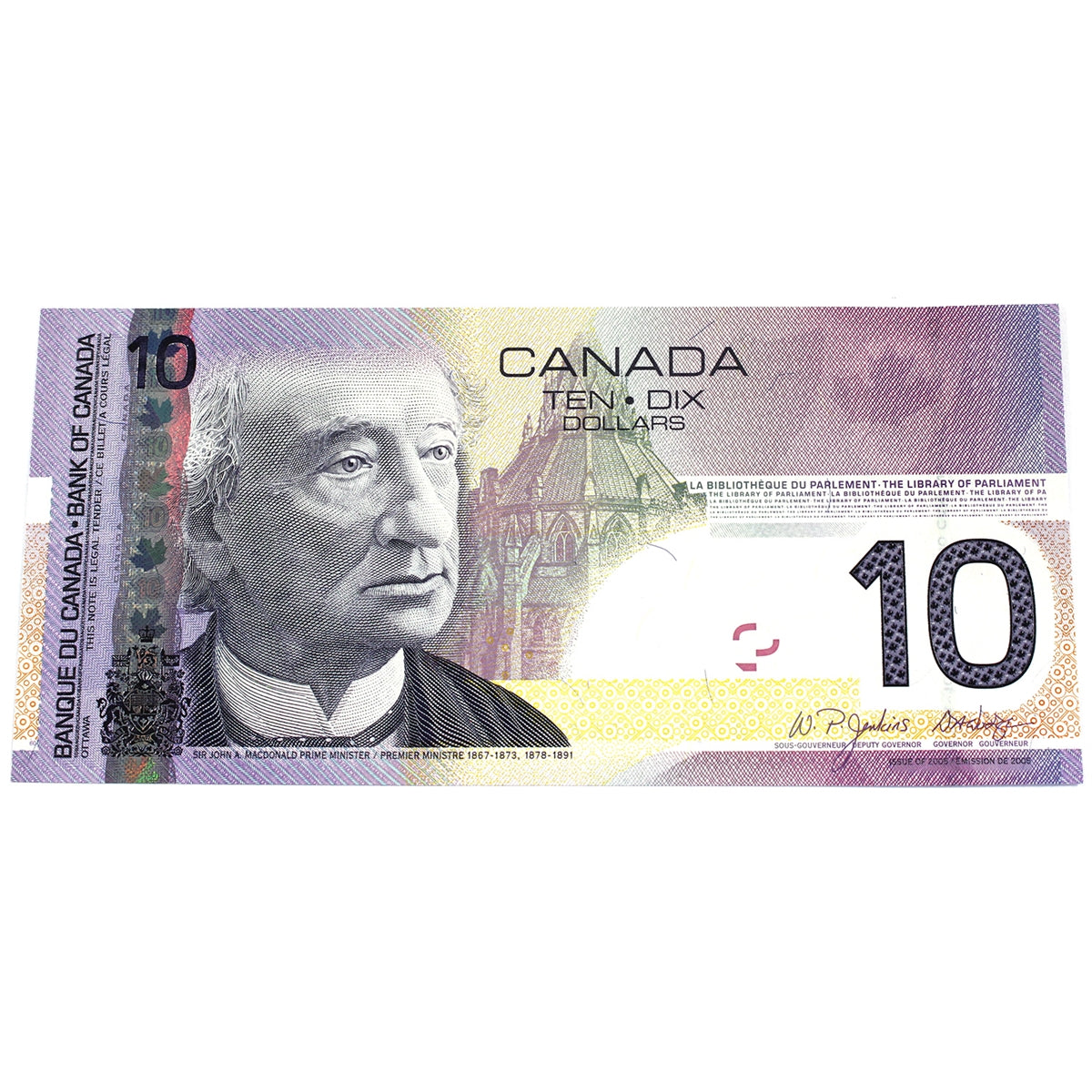 BC-68a 2007 Canada $10 Jenkins-Dodge, BTN, Uncirculated (MS60)
