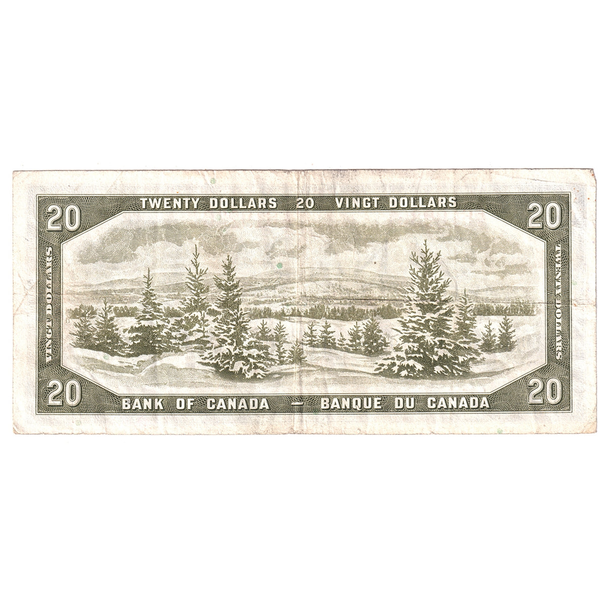 BC-41a 1954 Canada $20 Beattie-Coyne, F/E, F-VF (F15)
