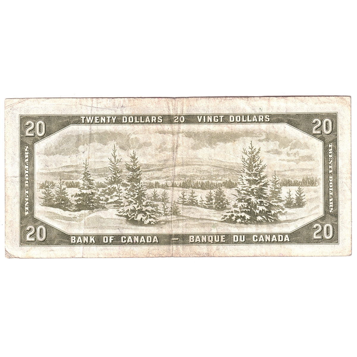 BC-41b 1954 Canada $20 Beattie-Rasminsky, M/E, F-VF