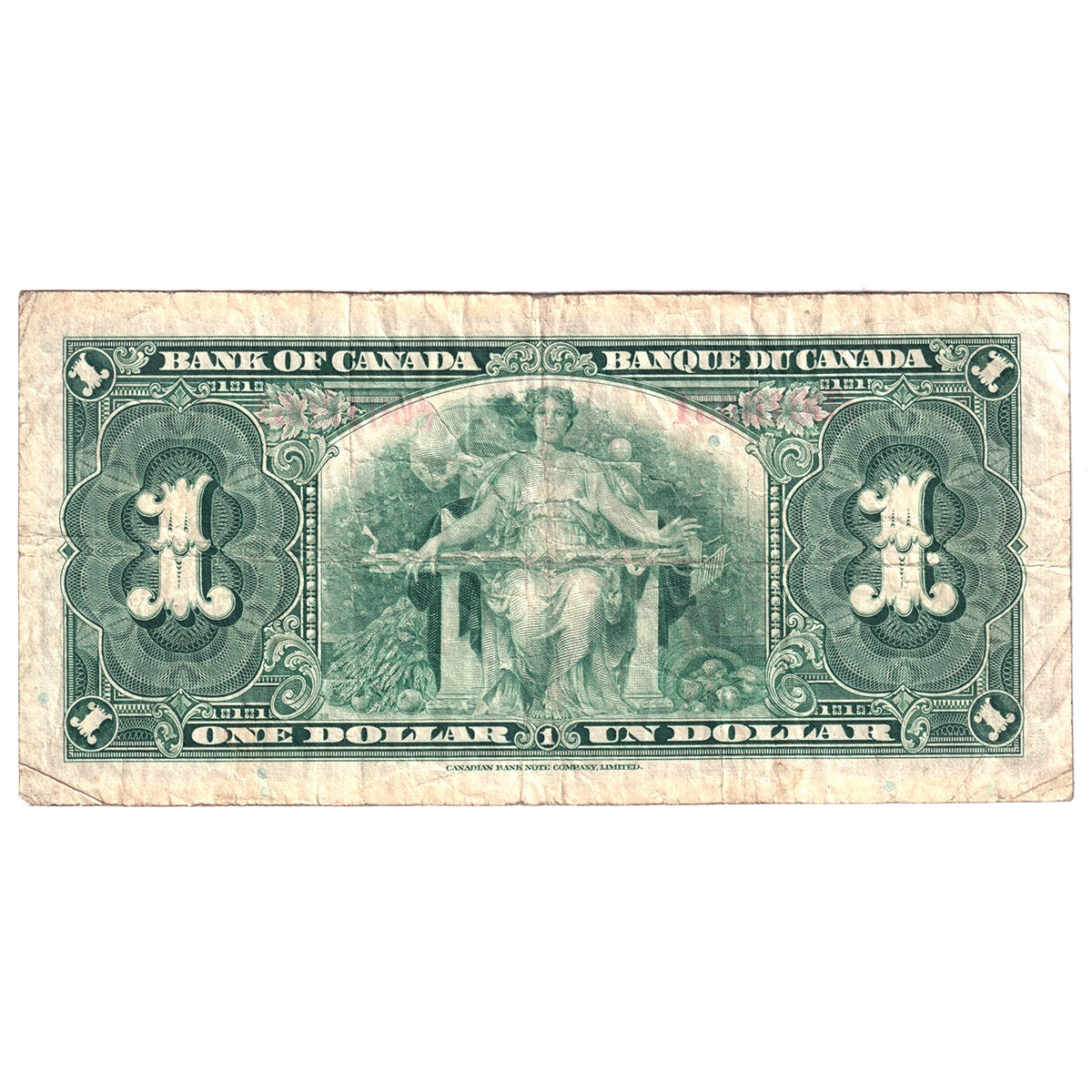 BC-21c 1937 Canada $1 Gordon-Towers, J/L, Fine (F12)
