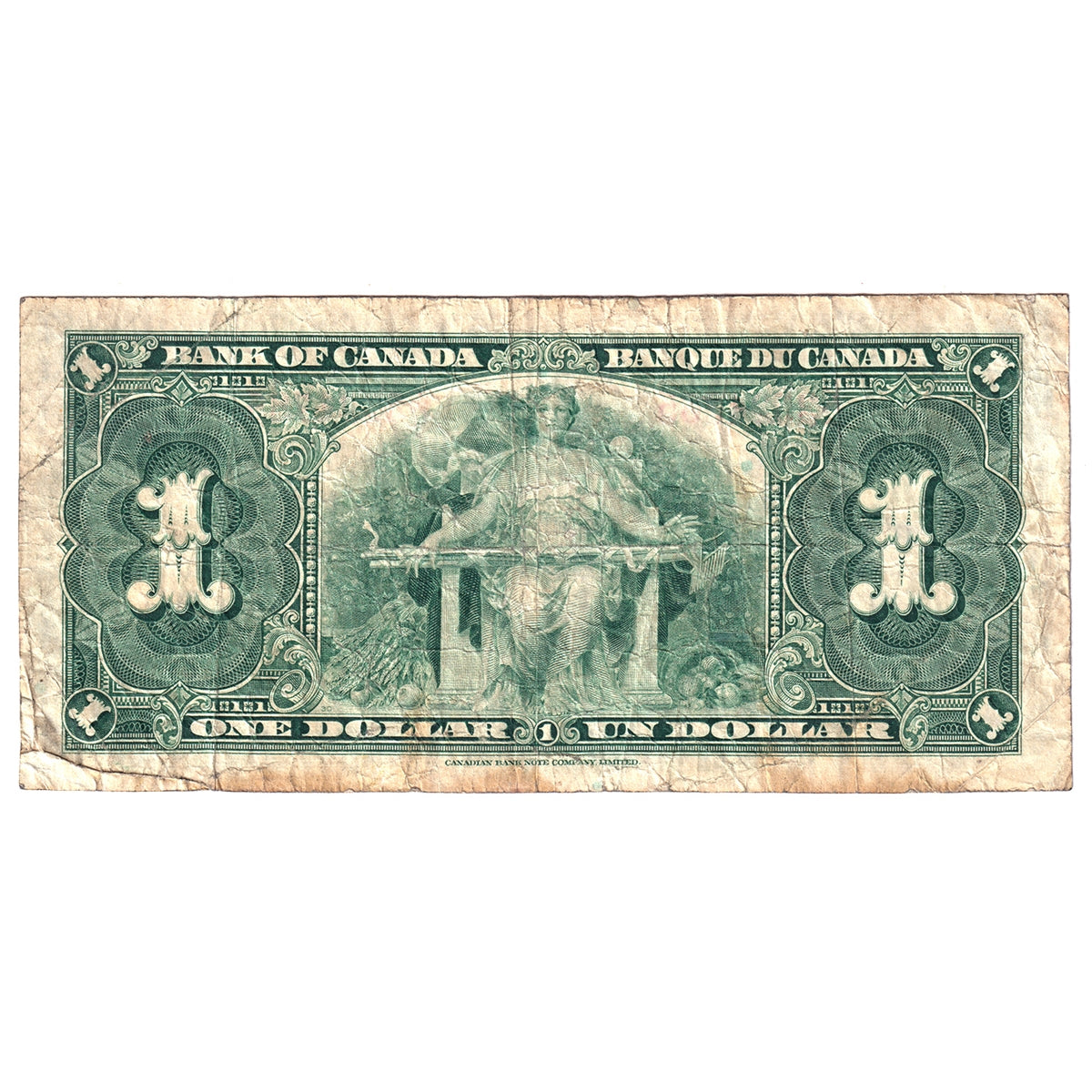 BC-21c 1937 Canada $1 Gordon-Towers, K/L, CIRC