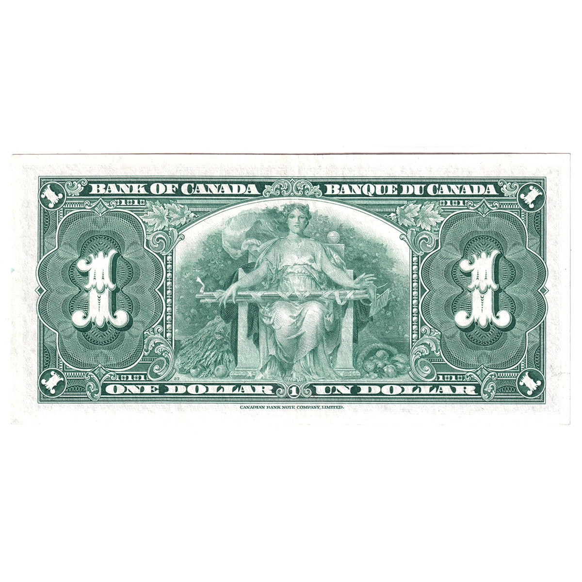 BC-21c 1937 Canada $1 Gordon-Towers, L/L, VF-EF (VF30)