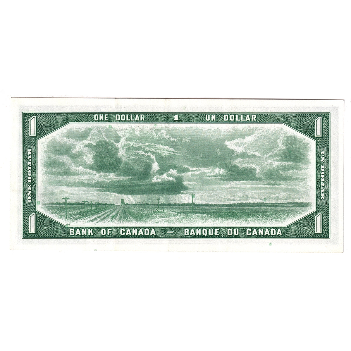 BC-37a 1954 Canada $1 Beattie-Coyne, F/L, VF-EF (VF30)