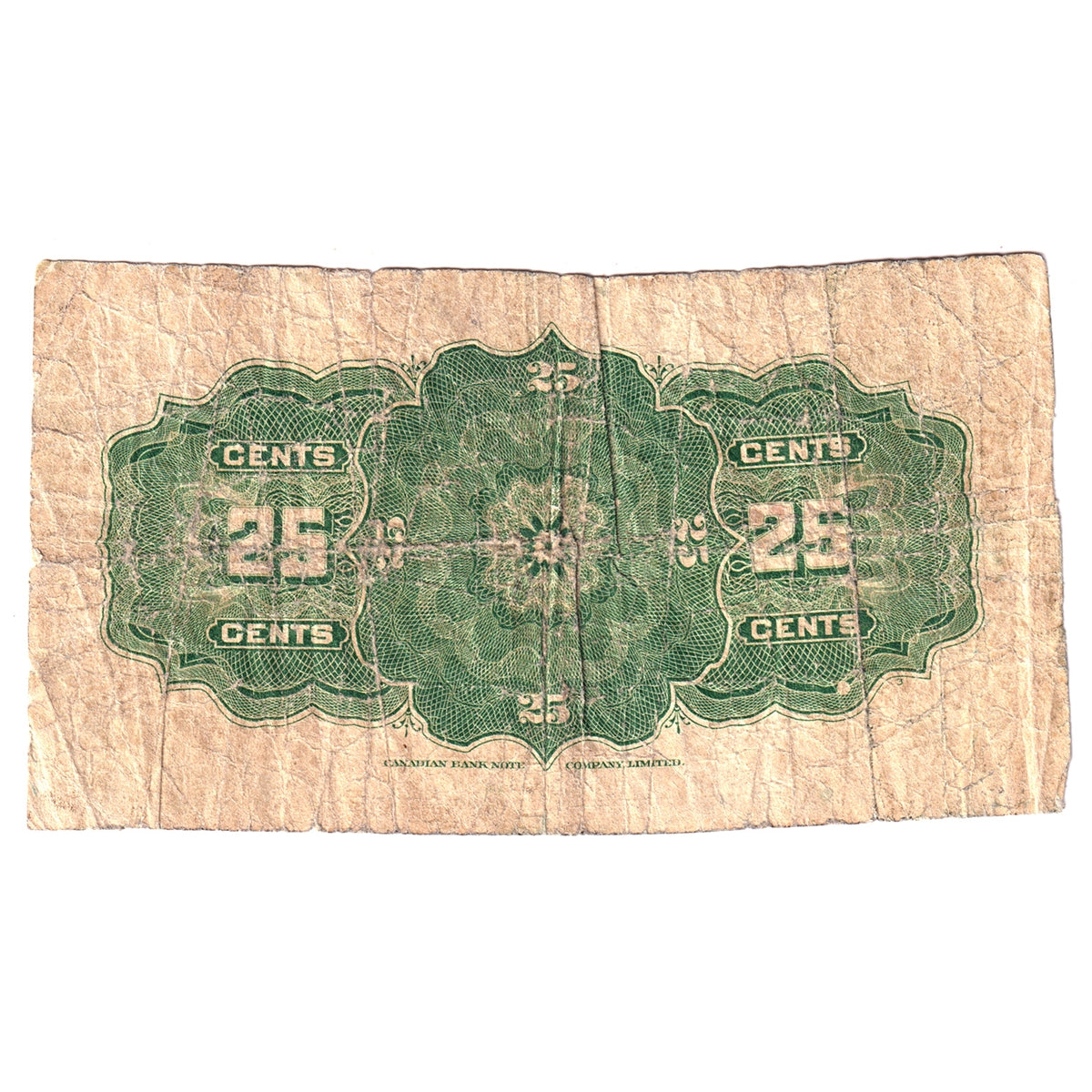 DC-24c 1923 Dominion 25 cent Shinplaster McCavour-Saunders, Good (G4)