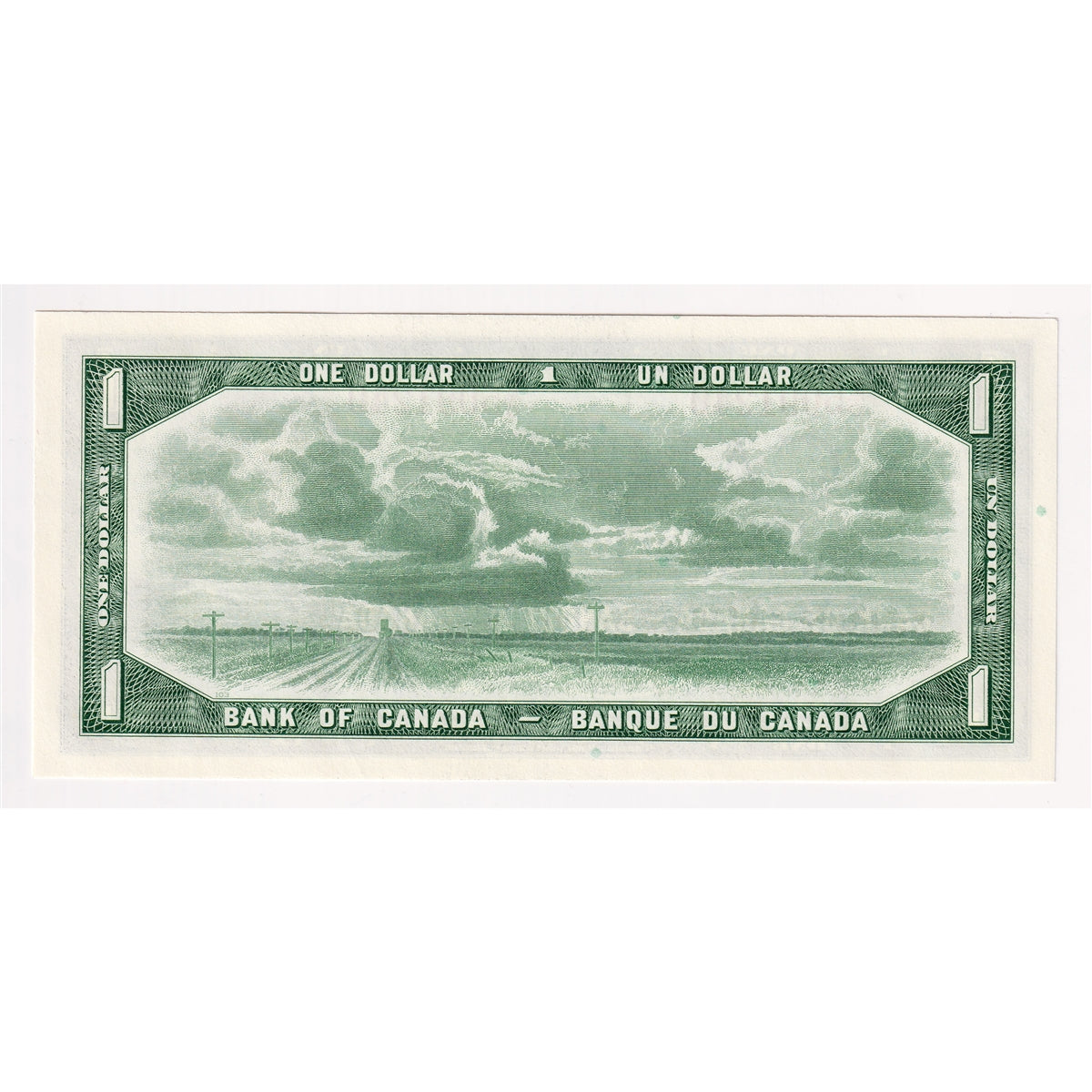 BC-37b 1954 Canada $1 Beattie-Rasminsky, B/O, Uncirculated (MS60)