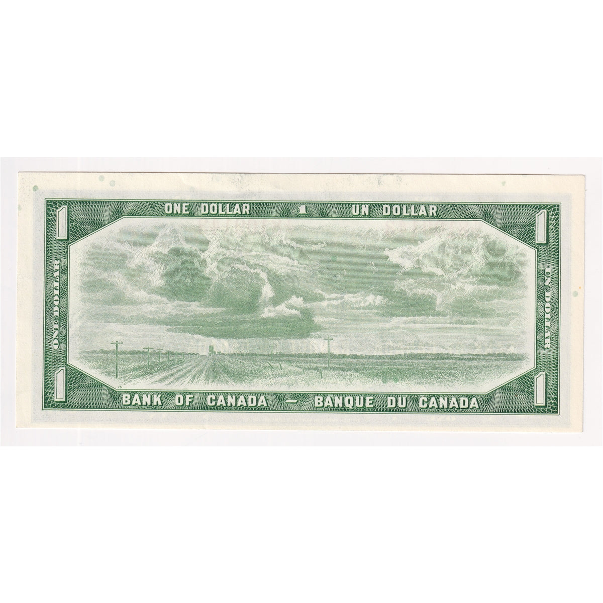 BC-37b-i 1954 Canada $1 Beattie-Rasminsky, T/P, Uncirculated (MS60)