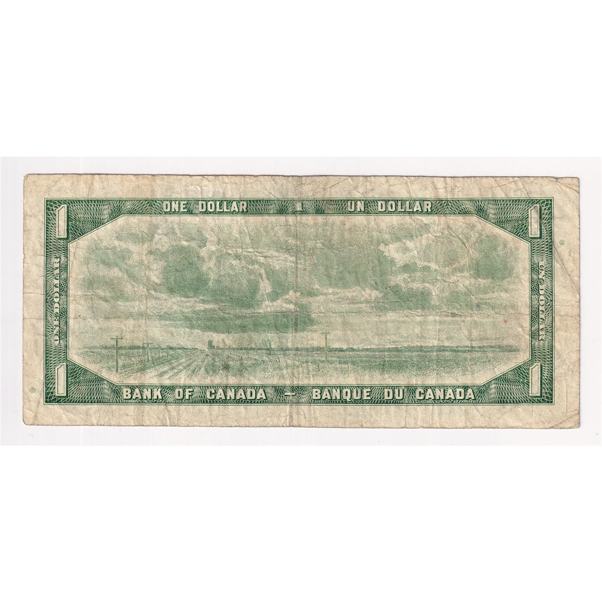 BC-37d 1954 Canada $1 Lawson-Bouey, V/F, Very Good (VG8)