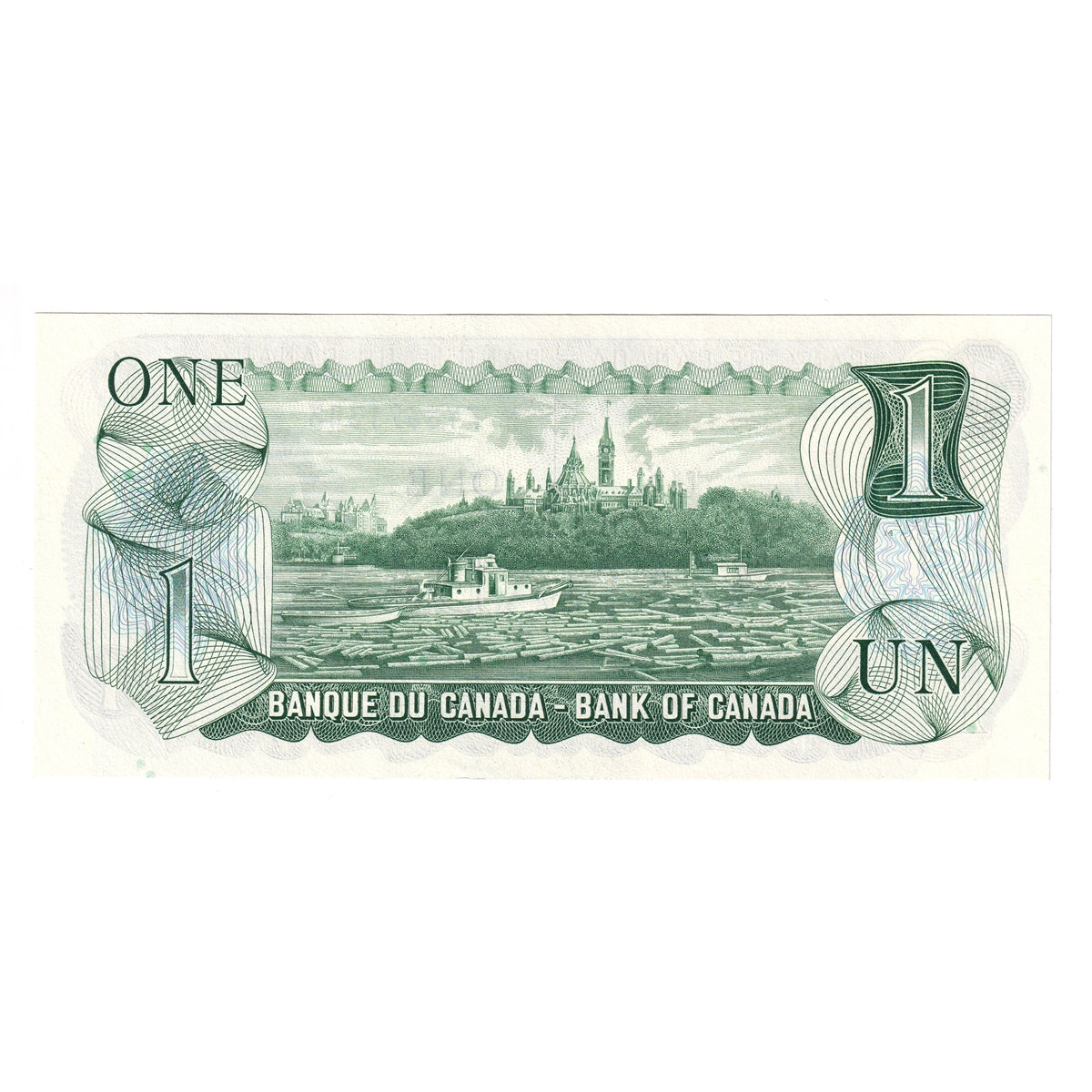 BC-46a 1973 Canada $1 Lawson-Bouey, FY, Uncirculated (MS60)