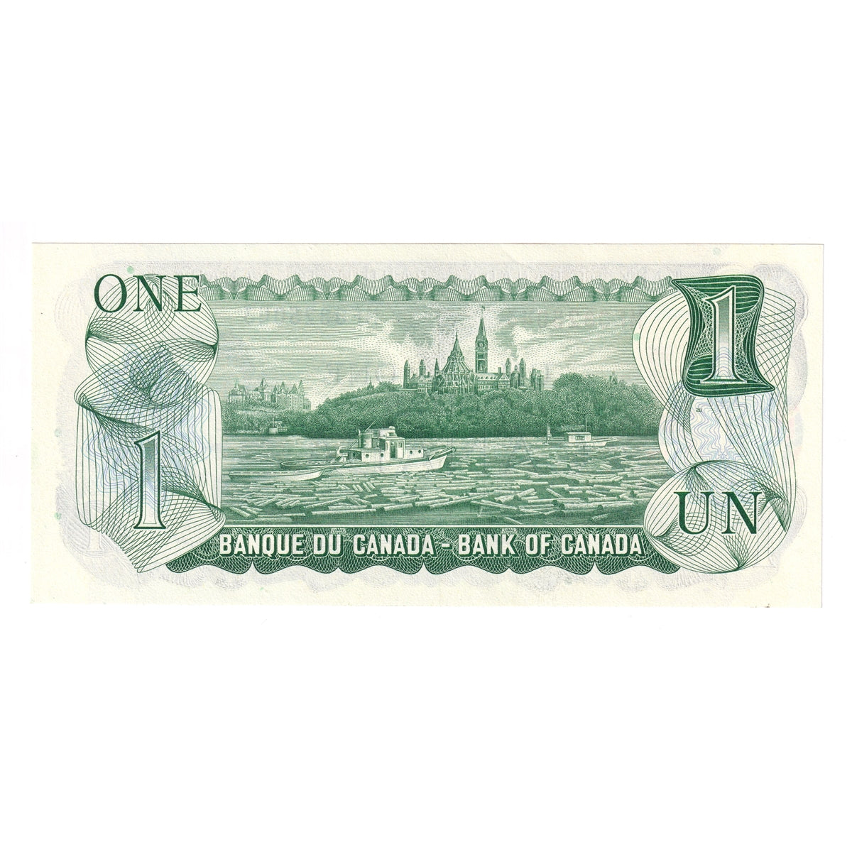 BC-46a 1973 Canada $1 Lawson-Bouey, MF, Uncirculated (MS60)