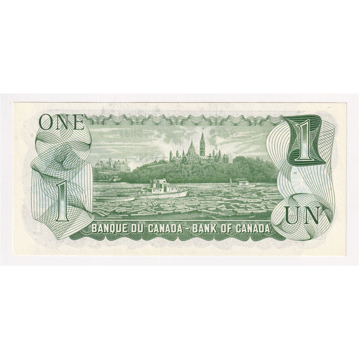 BC-46b 1973 Canada $1 Crow-Bouey, BAY, Uncirculated (MS60)