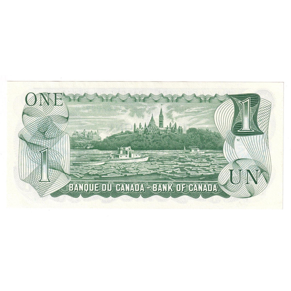 BC-46b 1973 Canada $1 Crow-Bouey, EAY, Uncirculated (MS60)