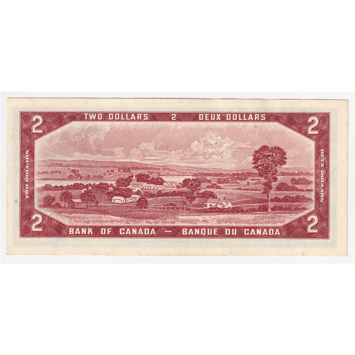 BC-38b 1954 Canada $2 Beattie-Rasminsky, G/R, Almost Uncirculated (AU50)