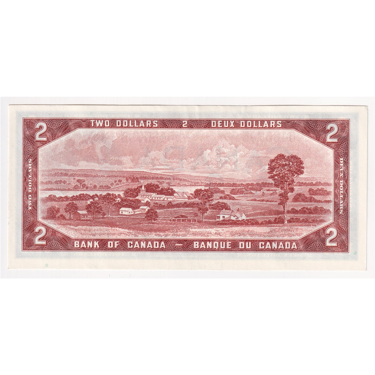 BC-38b 1954 Canada $2 Beattie-Rasminsky, L/R, AU-UNC (AU55)