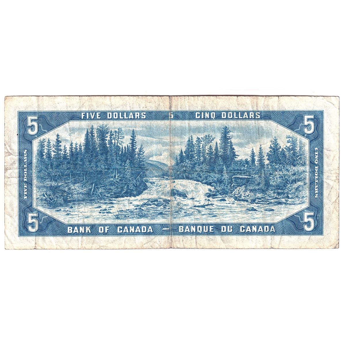BC-31a 1954 Canada $5 Coyne-Towers, Devil's Face, C/C, Fine (F12)