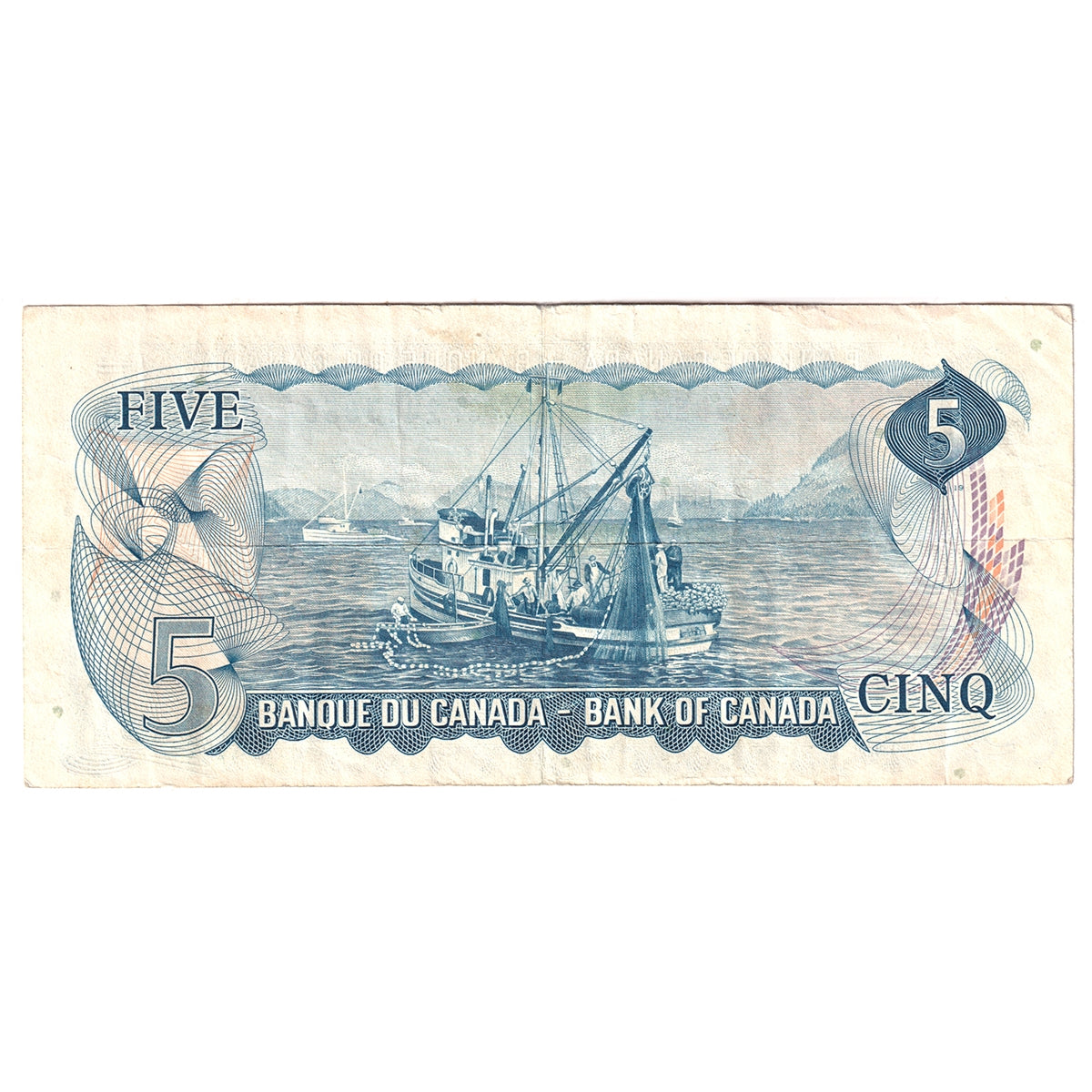 BC-48bA 1972 Canada $5 Lawson-Bouey, *SF, F-VF (F15)
