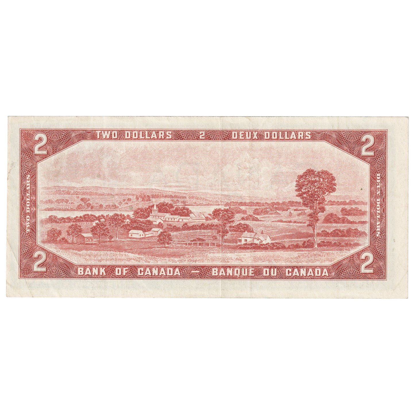 BC-38b 1954 Canada $2 Beattie-Rasminsky, D/U, VF-EF (VF30)