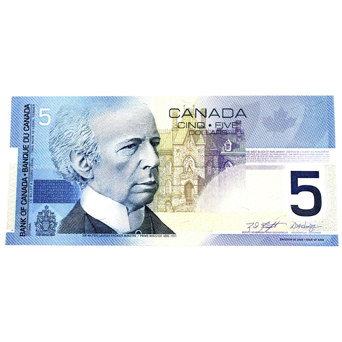 BC-62a-i 2003 Canada $5 Knight-Dodge, HND, AU-UNC (AU55)