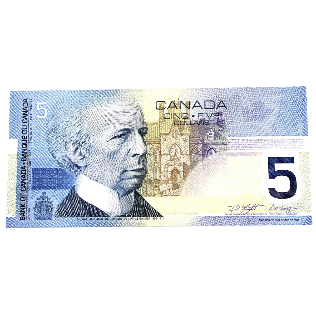 BC-62a-i 2003 Canada $5 Knight-Dodge, HNF, AU-UNC