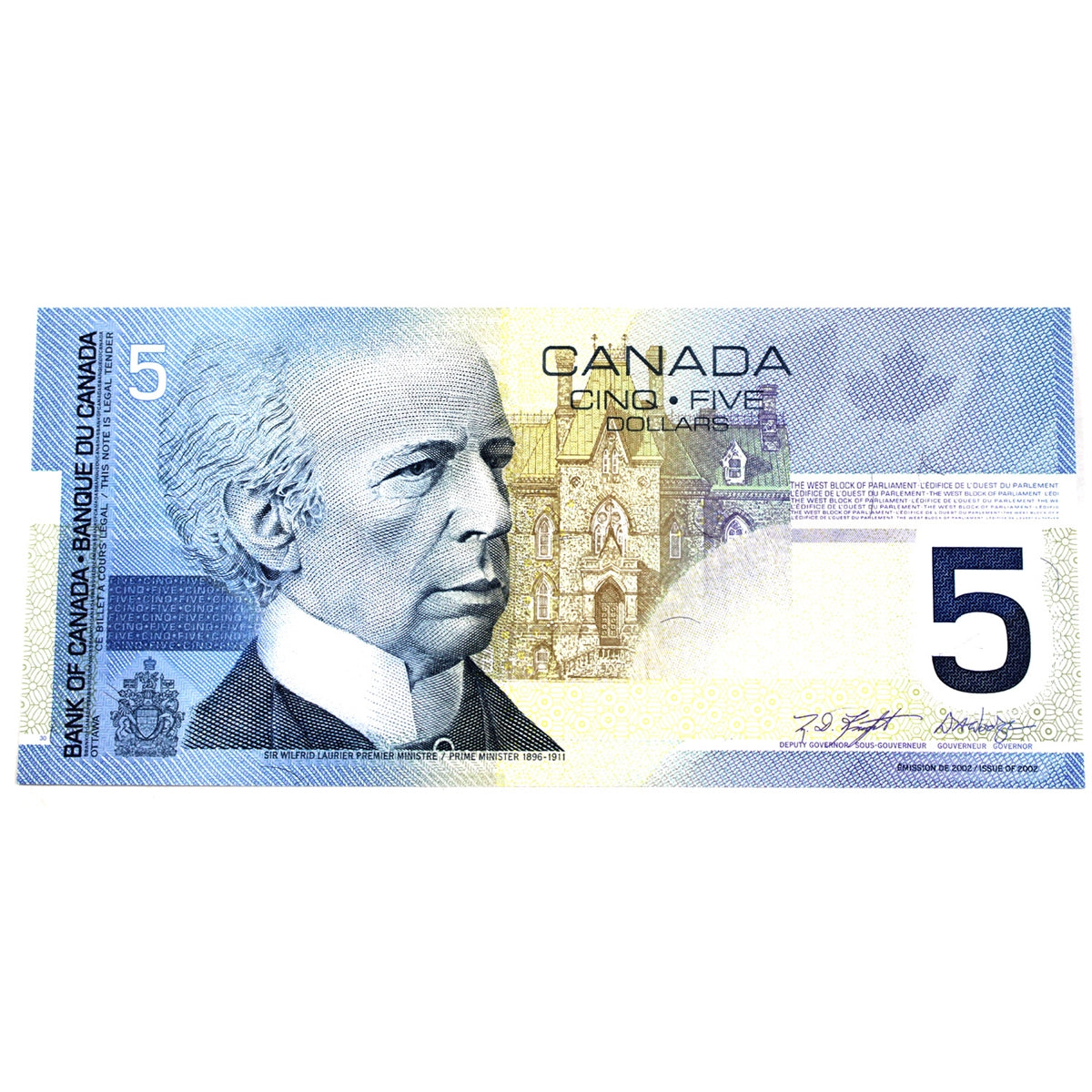 BC-62a-i 2003 Canada $5 Knight-Dodge, HNL, AU-UNC (AU55)