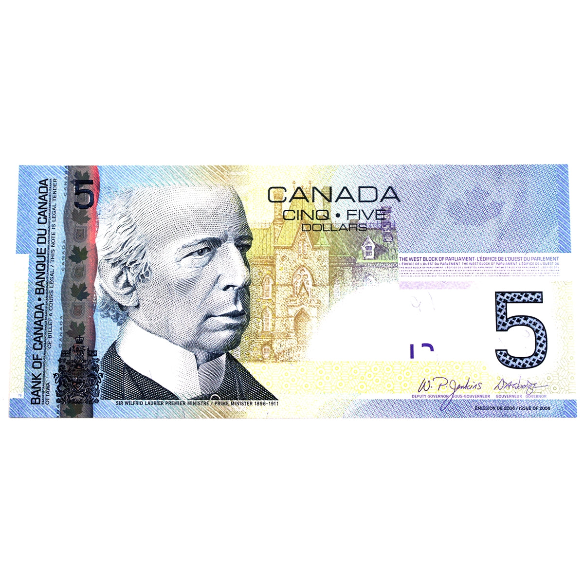BC-67a 2006 Canada $5 Jenkins-Dodge, AOR, Uncirculated (MS60)