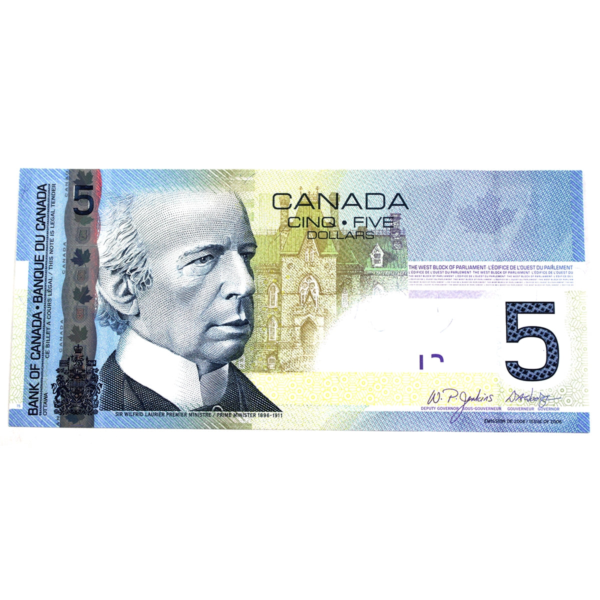 BC-67a 2006 Canada $5 Jenkins-Dodge, APJ, Uncirculated (MS60)