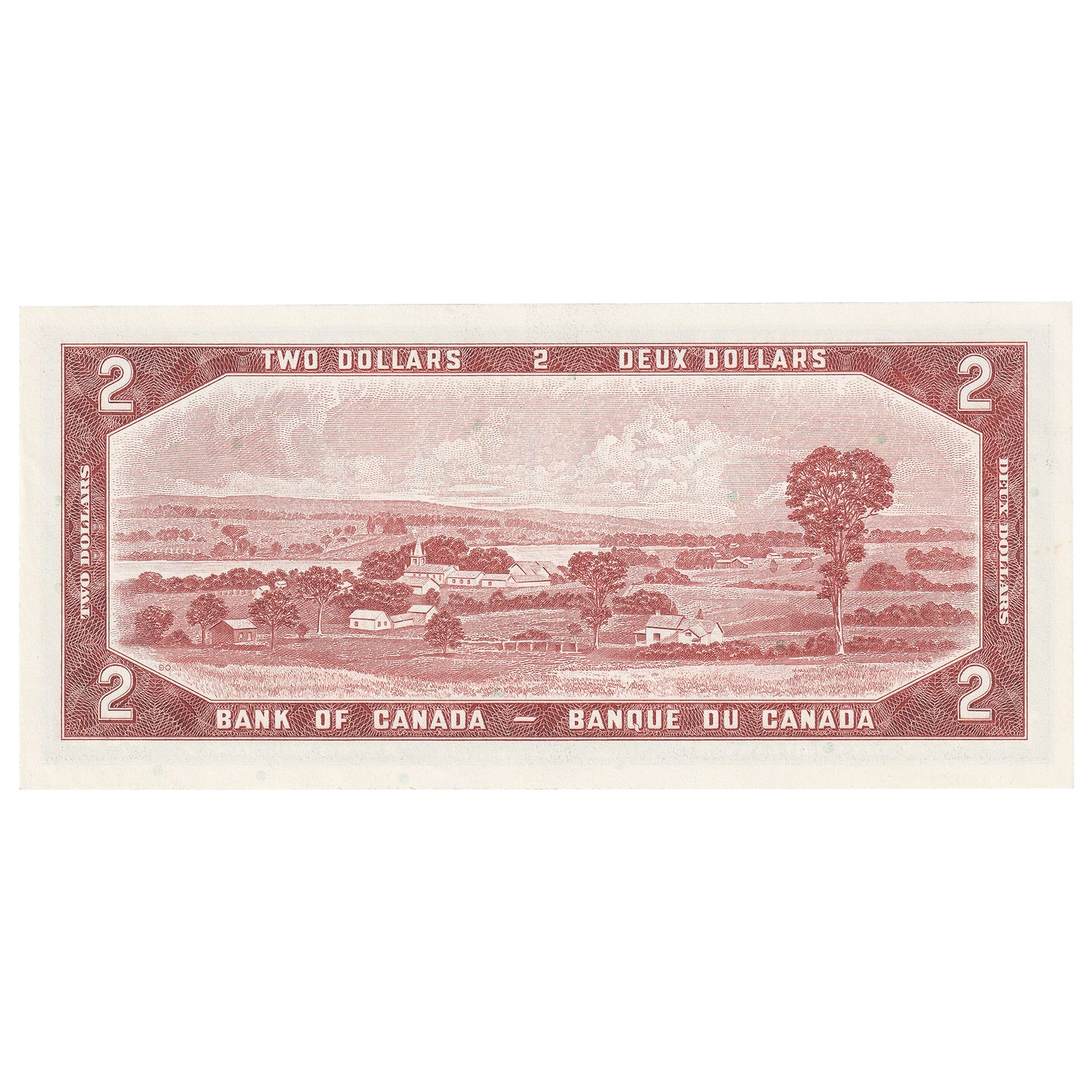 BC-38b 1954 Canada $2 Beattie-Rasminsky, M/R, AU-UNC (AU55)