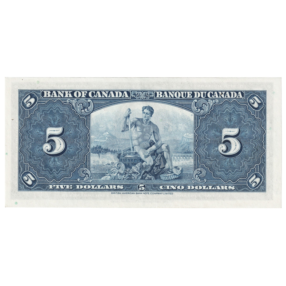BC-23c 1937 Canada $5 Coyne-Towers, C/S, Almost Uncirculated (AU50)